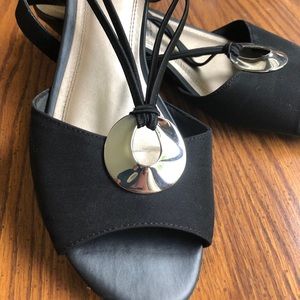 East 5th dress shoe size 9.5,  low-heel wedge.